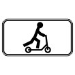 Дорожный знак 8.27 «Лица, использующие для  передвижения средства  индивидуальной мобильности» (металл 0,8 мм, II типоразмер: 350х700 мм, С/О пленка: тип А коммерческая)